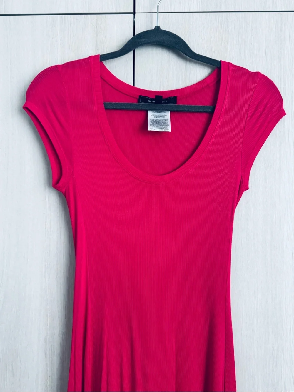 BCBGMaxAzria Raspberry High-Low Maxi Dress XS - Picture 3 of 6